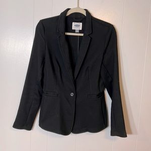 Old Navy black loose structure blazer